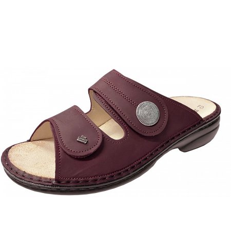 Finn Comfort Damen Pantoletten in bordo