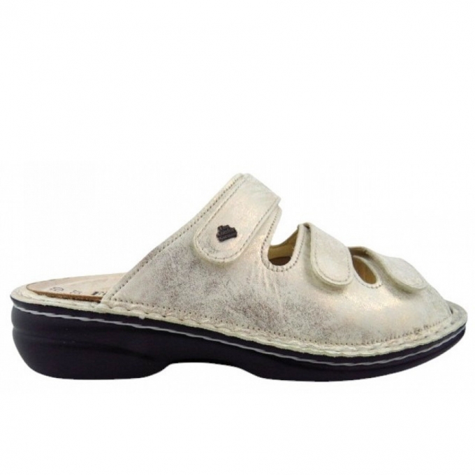 Finn Comfort Damen Cisano FinnStretch oro Pantolette in oro steam Finn Comfort Damen Cisano FinnStretch oro Pantolette in oro steam