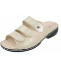 Finn Comfort Damen Pantoletten in champagne/jasmin
