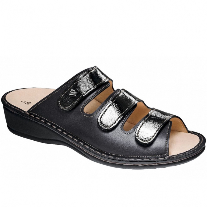 Finn Comfort Damen Pantolette in Schwarz Finn Comfort Damen Pantolette in Schwarz