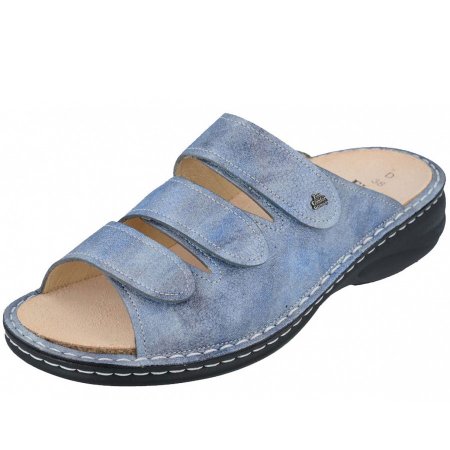 Finn Comfort Damen Pantoletten in jeans