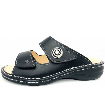 Finn Comfort Damen colina Pantolette in schwarz