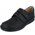 Finn Comfort Herren Kletthalbschuh in Schwarz Hillcrest