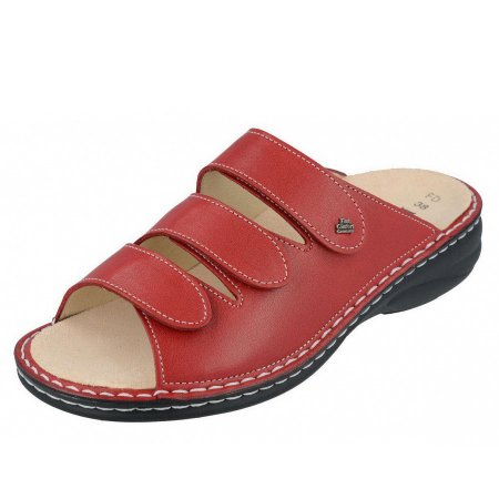 Finn Comfort Damen hellas Pantolette in rot Finn Comfort Damen hellas Pantolette in rot