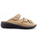 Finn Comfort Damen Greanada FinnMellow sesam Pantolette in sesam