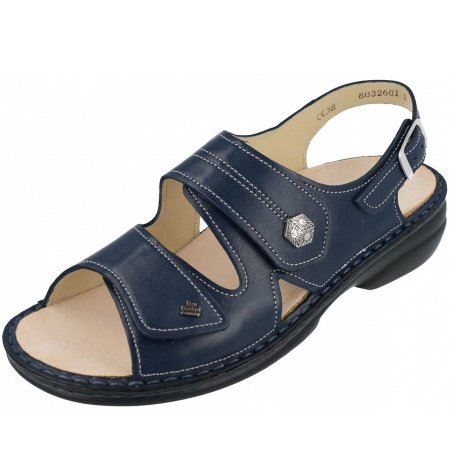 Finn Comfort Damen Milos Sandale in atlantic