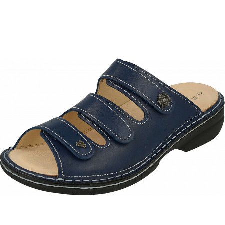 Finn Comfort Damen Menorca S atlantic Pantolette in atlantic