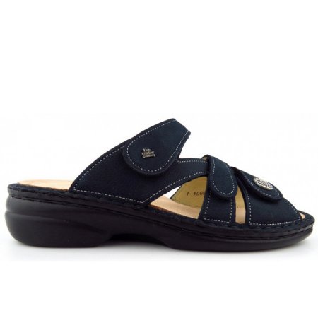 Finn Comfort Damen Ventura-S Nubuk nautic Pantolette in NAUTIC