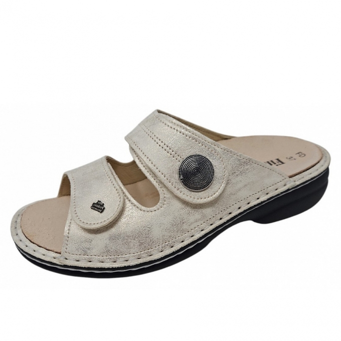 Finn Comfort Damen Sansibar Pantolette in oro Finn Comfort Damen Sansibar Pantolette in oro