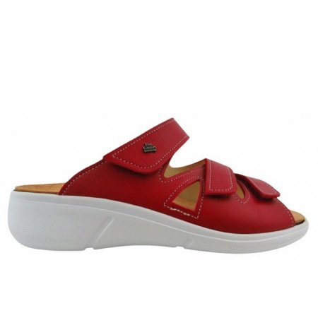 Finn Comfort Damen Kiribati Pomodore nube Pantolette in rot
