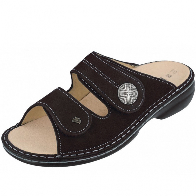 Finn Comfort Damen sansibar Pantolette in schwarz Finn Comfort Damen sansibar Pantolette in schwarz