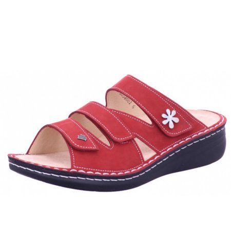 Finn Comfort Damen Pantoletten in chili