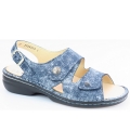 Finn Comfort Damen Milos Isotta marine Sandale in marine
