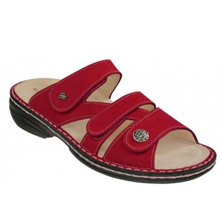Finn Comfort Damen Ventura-S Nub. red Pantolette in rot