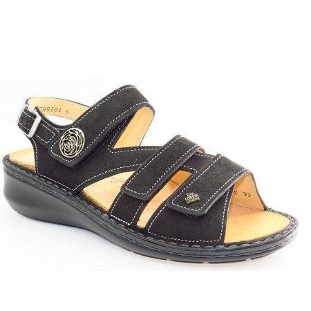 Finn Comfort Damen Vestone Nubuk schwarz Sandale in Schwarz Finn Comfort Damen Vestone Nubuk schwarz Sandale in Schwarz