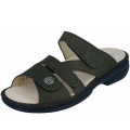 Finn Comfort Damen Pantoletten in olive