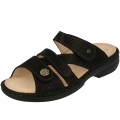 Finn Comfort Damen Pantoletten in schwarz