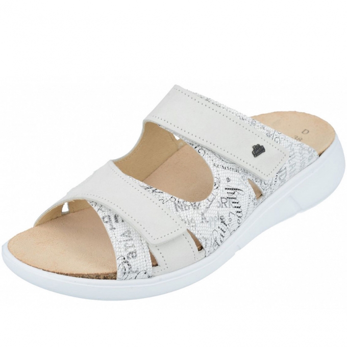 Finn Comfort Damen Pantoletten in bianco Finn Comfort Damen Pantoletten in bianco
