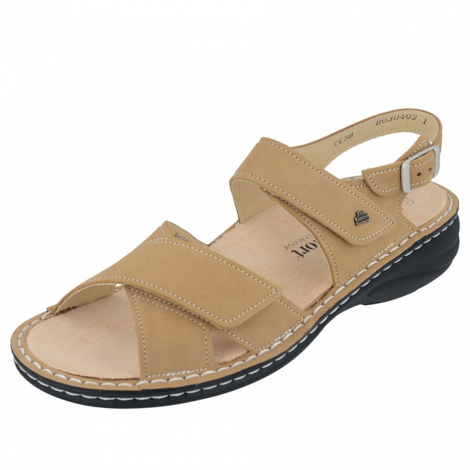Finn Comfort Damen Linosa Sandale in Tan Finn Comfort Damen Linosa Sandale in Tan