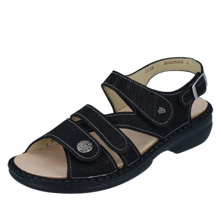 Finn Comfort Damen Sandale in schwarz