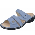 Finn Comfort Damen Pantoletten in lightblue