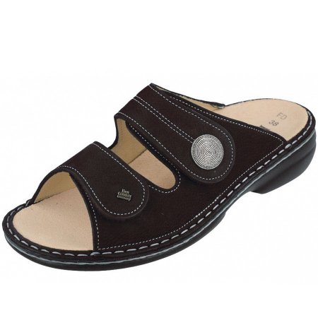Finn Comfort Damen sansibar Pantolette in schwarz