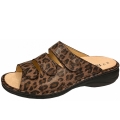 Finn Comfort Damen Pantoletten in naturale leo