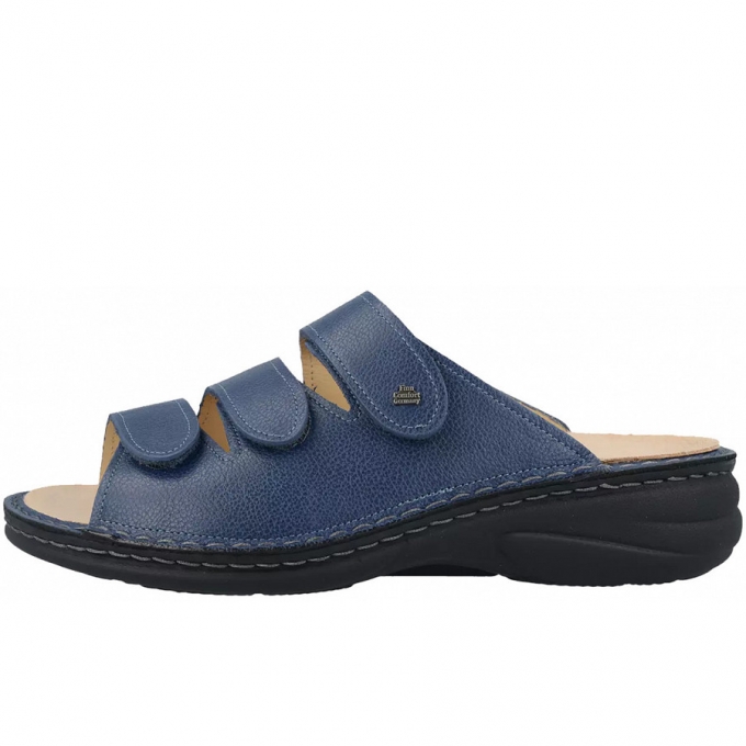 Finn Comfort Damen Pantoletten in blue Finn Comfort Damen Pantoletten in blue
