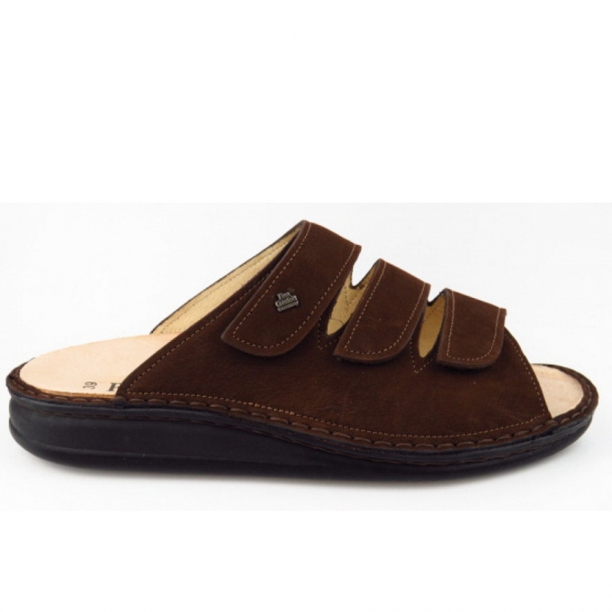 Finn Comfort Herren Korfu Oilbuk coffee Pantolette in coffee Finn Comfort Herren Korfu Oilbuk coffee Pantolette in coffee