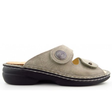 Finn Comfort Damen Sansibar Twiga taupe Pantolette in taupe