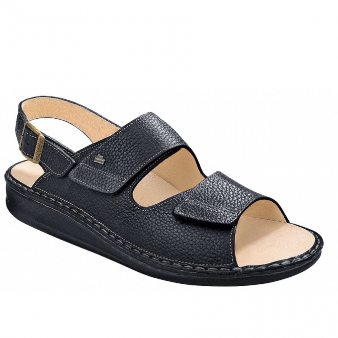 Finn Comfort Herren Sandale in Schwarz Finn Comfort Herren Sandale in Schwarz