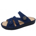 Finn Comfort Damen Ayueda Pantolette in atoll (dkl. blau)