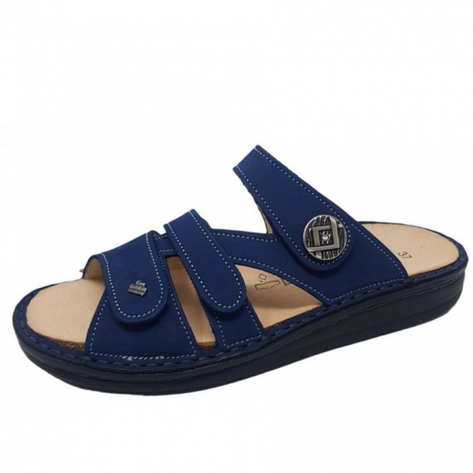 Finn Comfort Damen Ayueda Pantolette in atoll (dkl. blau)
