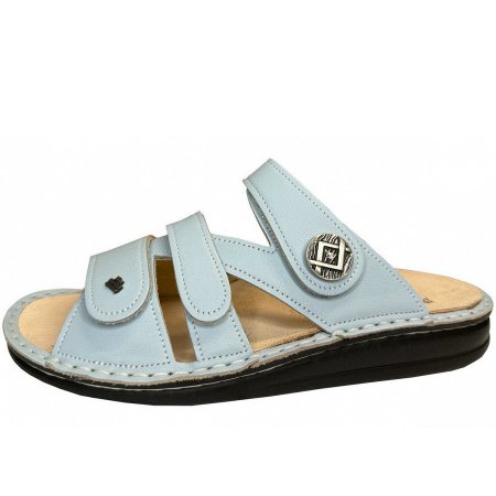 Finn Comfort Damen agueda Pantolette in hellblau