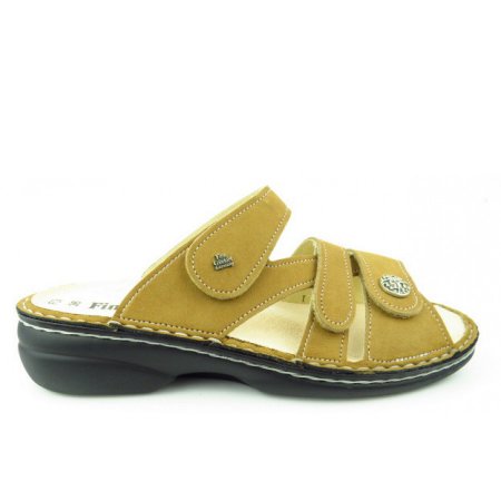 Finn Comfort Damen Ventura-S Nubuk tan Pantolette in tan