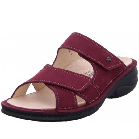 Finn Comfort Damen melrose Pantolette in bordeaux Finn Comfort Damen melrose Pantolette in bordeaux
