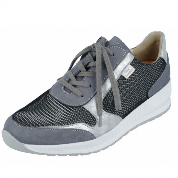 Finn Comfort Damen Mori Schnürhalbschuh in grey/silber Finn Comfort Damen Mori Schnürhalbschuh in grey/silber