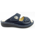 Finn Comfort Damen Moorea Nube atlantik Pantolette in atlantic