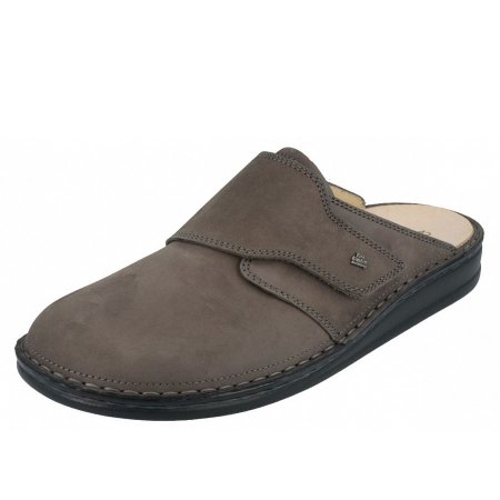 Finn Comfort Herren Clogs in Elefante Nabuk