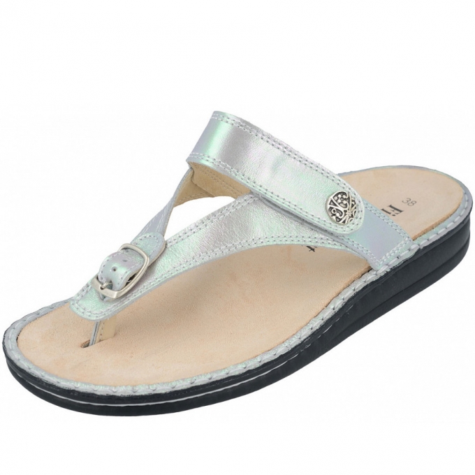Finn Comfort Damen Alexandria-S Zehentrenner in Argento
