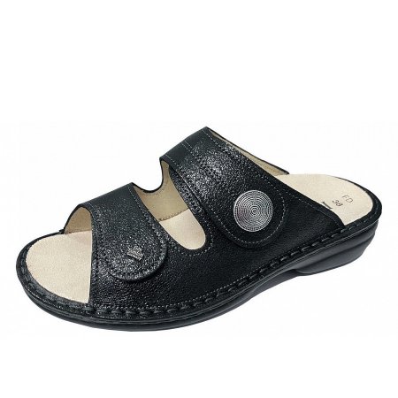 Finn Comfort Damen sansibar Pantolette in schwarz