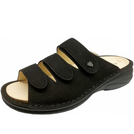 Finn Comfort Damen Pisa Pantoletten in Schwarz