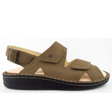 Finn Comfort Herren Toro-S Nubuk truffle Sandale in braun