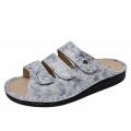 Finn Comfort Damen Korfu Pantolette in grau melliert