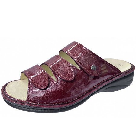 Finn Comfort Damen Pantoletten in amarena