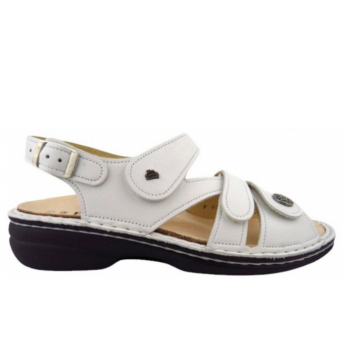 Finn Comfort Damen Gomera Nappa Sandale in weiss