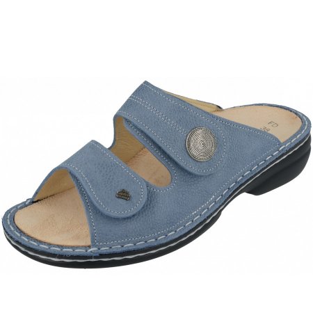 Finn Comfort Damen Pantolette in blau