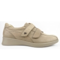 Finn Comfort Damen Nairobi taupe Klettschuh in Taupe