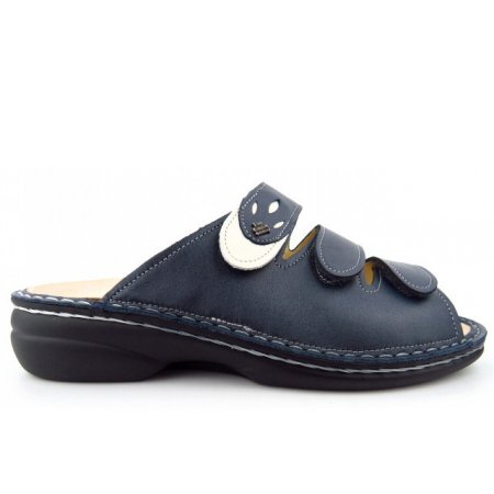 Finn Comfort Damen Kos steel latte Pantolette in steel latte