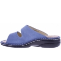 Finn Comfort Damen sansibar Pantolette in hellblau